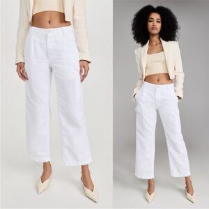 Nili Lotan White Cargo Pants